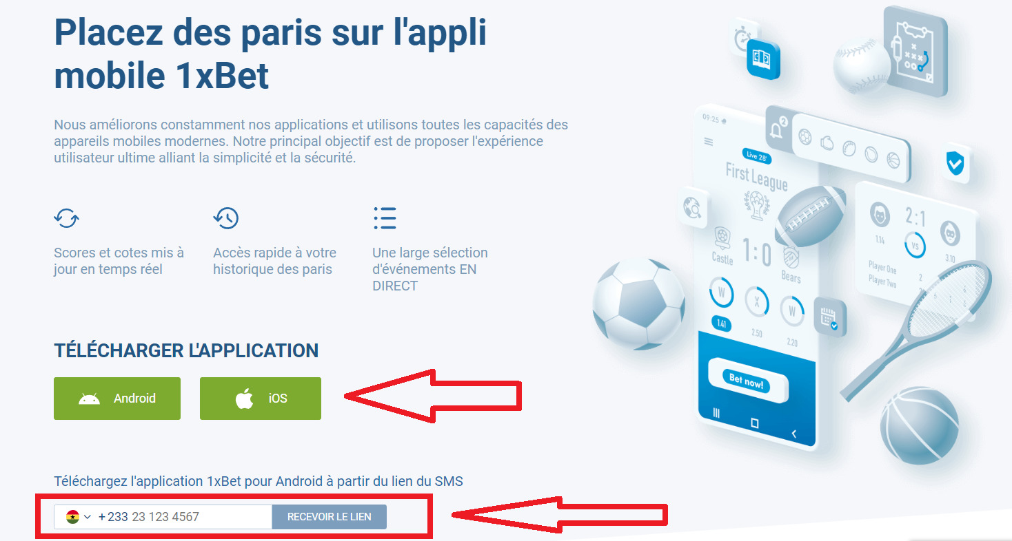 1xbet App in Ghana Download and Install 